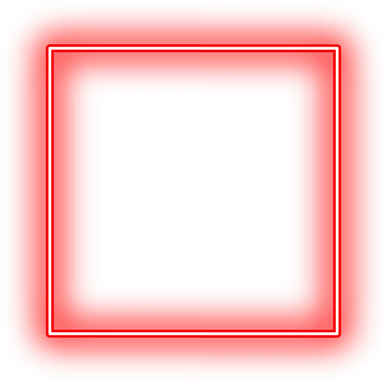 Neon Red Square 
